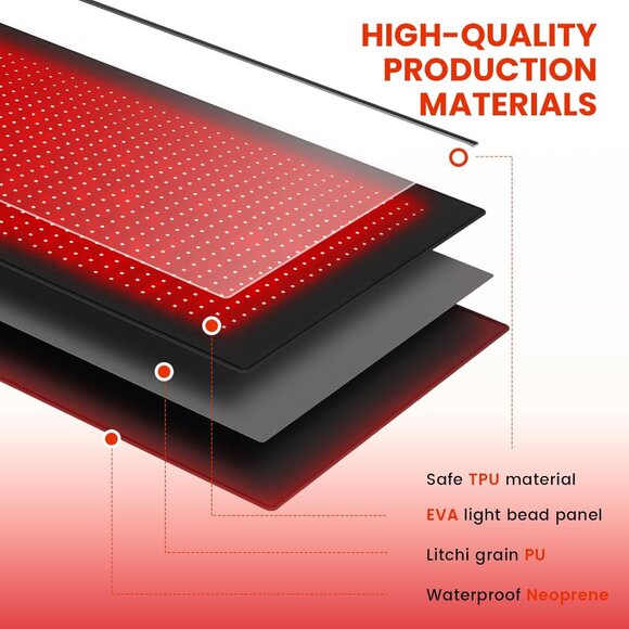 Red Light Therapy Mat with Lounge Chair - Picture 7 of 8